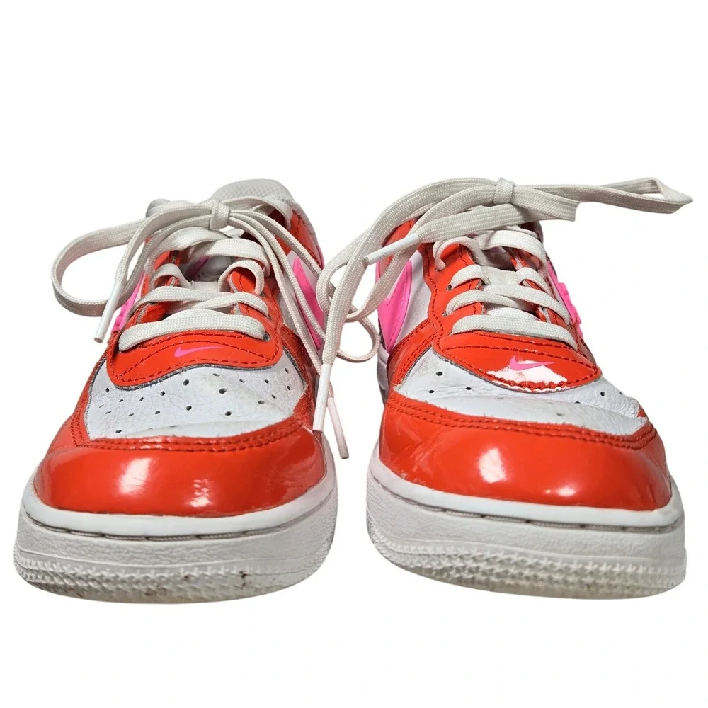 Nike Air Force 1 LV8 1.5Y White Orange Pink Love Heart Sneakers FD1032 Valentine